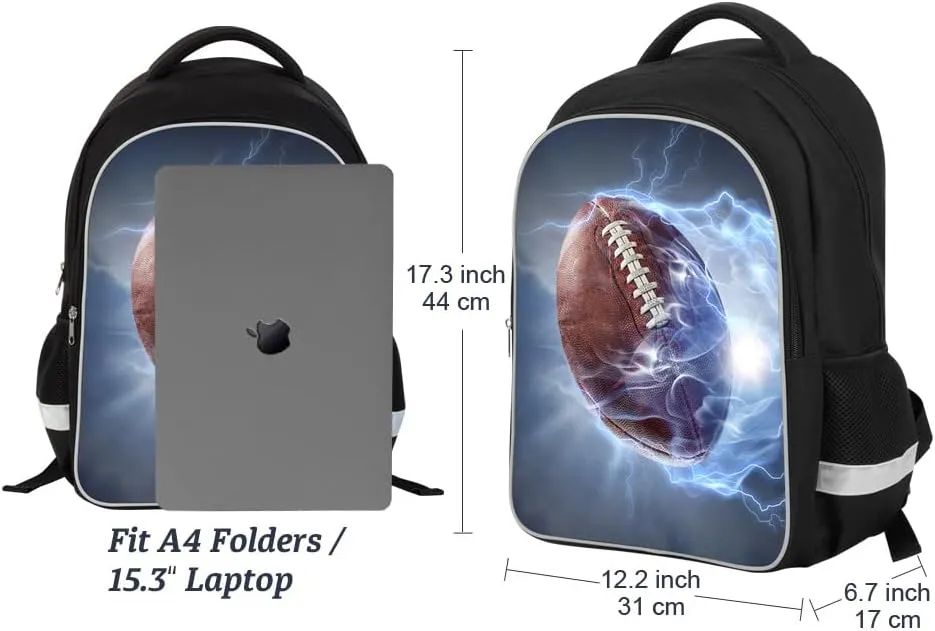 Luminous 3D Print School Backpack Large Capacity Lightweight Students Bookbag for Kids