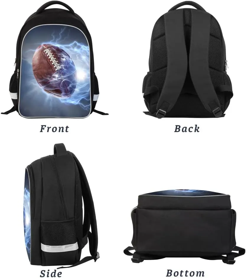 Luminous 3D Print School Backpack Large Capacity Lightweight Students Bookbag for Kids