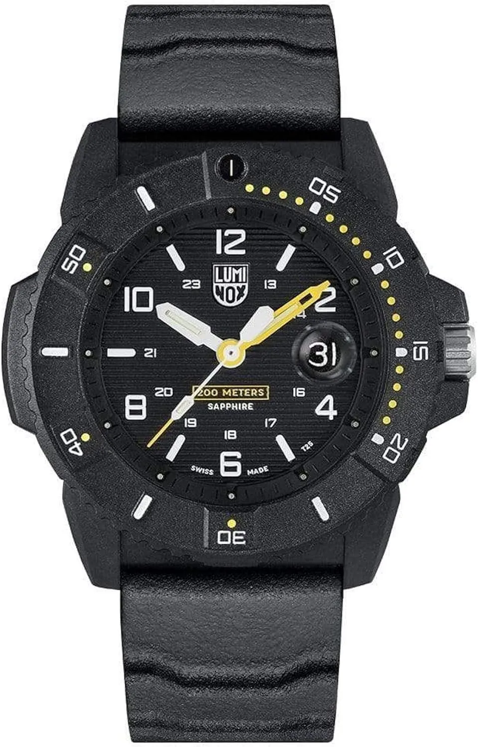 Luminox - Navy Seal XS.3601 - Mens Watch 45mm - Military Dive Watch in Black Date Function - 200m Water Resistant - Mens Watches - Made in Switzerland