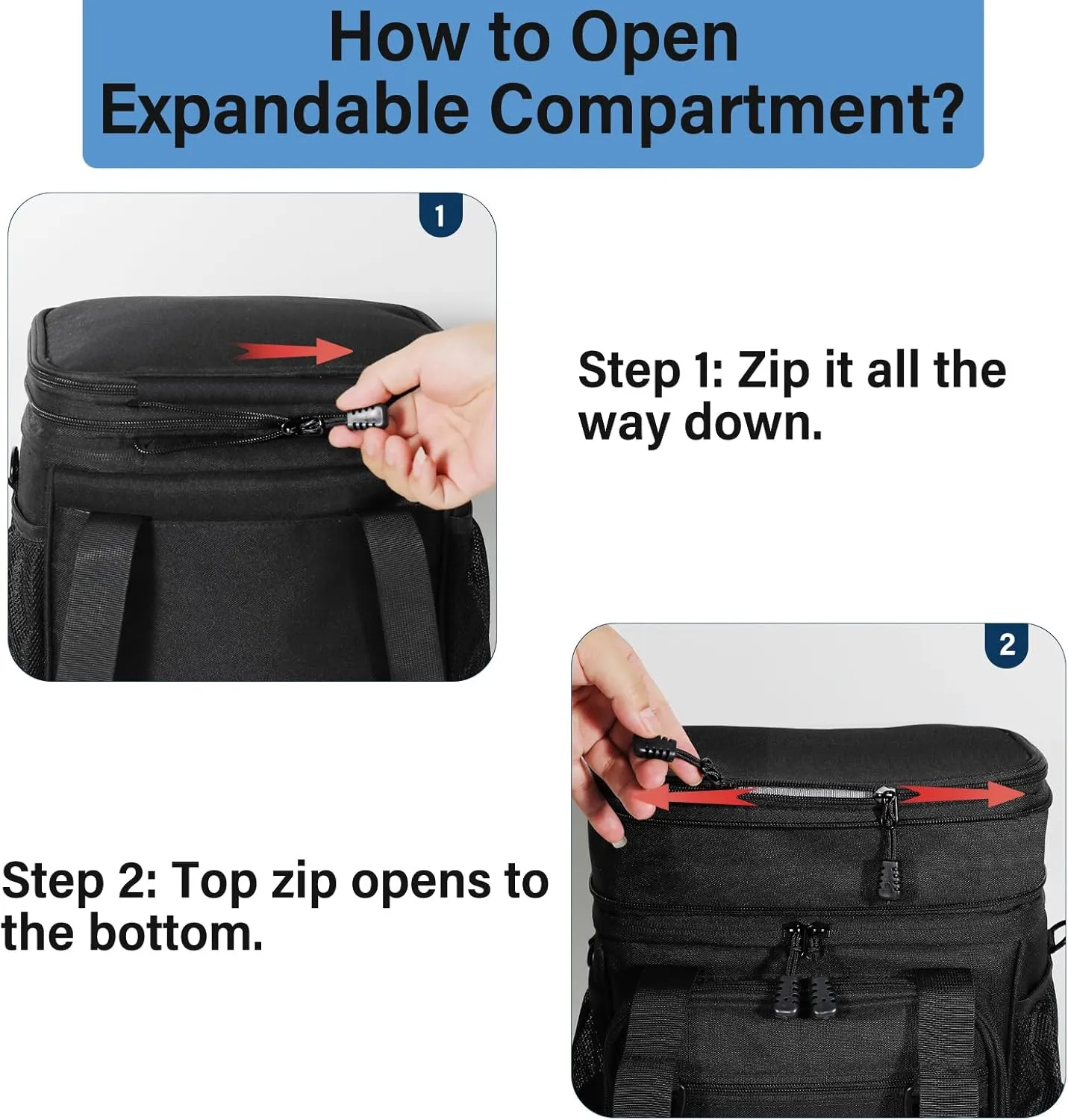 Lunch-Box-Cooler-Bag - Insulated Tactical Lunchbox for Men Women - Large Lunch Pail for Adults Work Outdoor Shifts Trips with American Flag