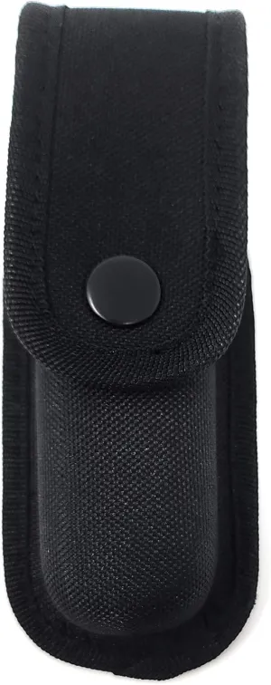 Magazine Pouch Multiuse Holster by Houston - Made in Nylon Thermofoil for Durability and Versatility. MOLLE Compatible with Belt Loop 9mm and .40 Cal Double Stack Clip Pistols (Black/Single)