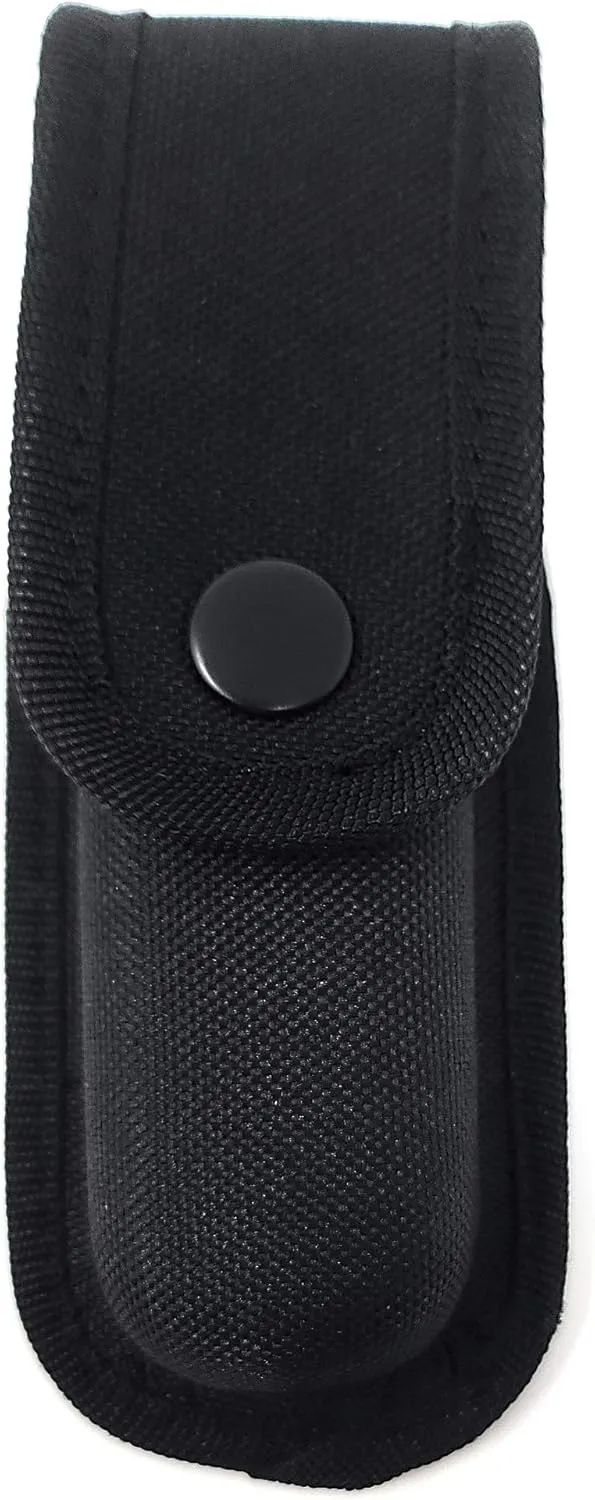 Magazine Pouch Multiuse Holster by Houston - Made in Nylon Thermofoil for Durability and Versatility. MOLLE Compatible with Belt Loop 9mm and .40 Cal Double Stack Clip Pistols (Black/Single)