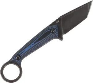 MASALONG kni211 Fixed Blade outdoor camping small straight knife D2 steel comfortable handle (black)