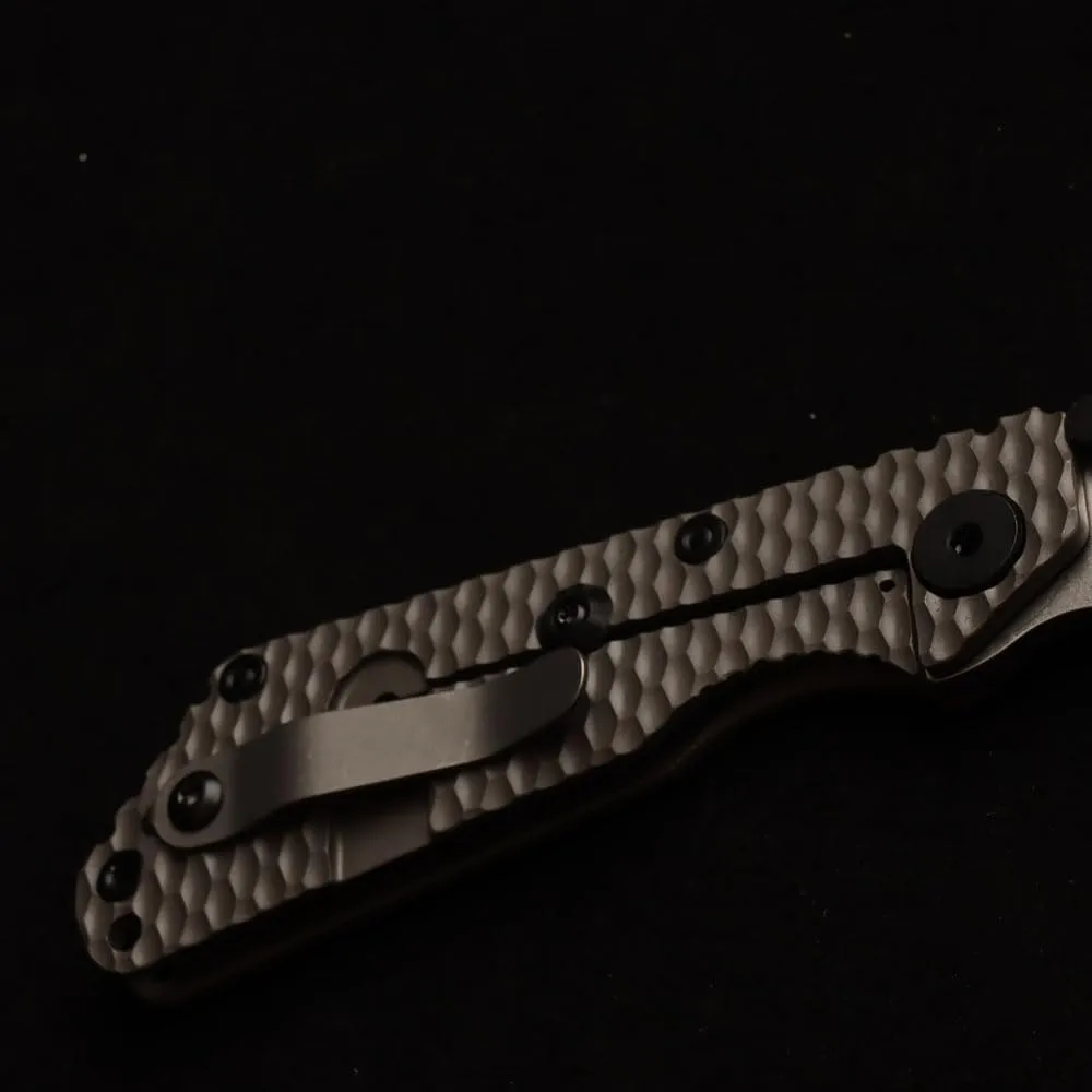 MASALONG Titan Damascus Blade tactical Folding Knife, Special Ebony Handle edc (x-honeycomb)