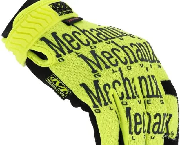Mechanix Wear Size 10 The Original E5 Armortex And TrekDry Hi-Viz Cut Resistant Gloves, Fluorescent Yellow & Orange (SMG-C91-010), Large
