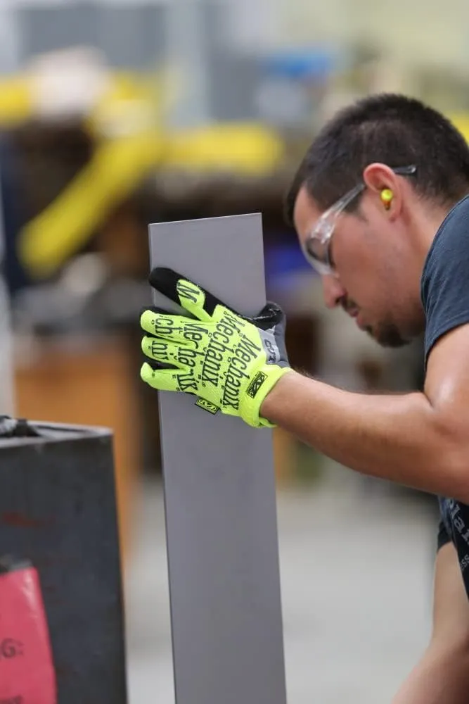 Mechanix Wear Size 10 The Original E5 Armortex And TrekDry Hi-Viz Cut Resistant Gloves, Fluorescent Yellow & Orange (SMG-C91-010), Large
