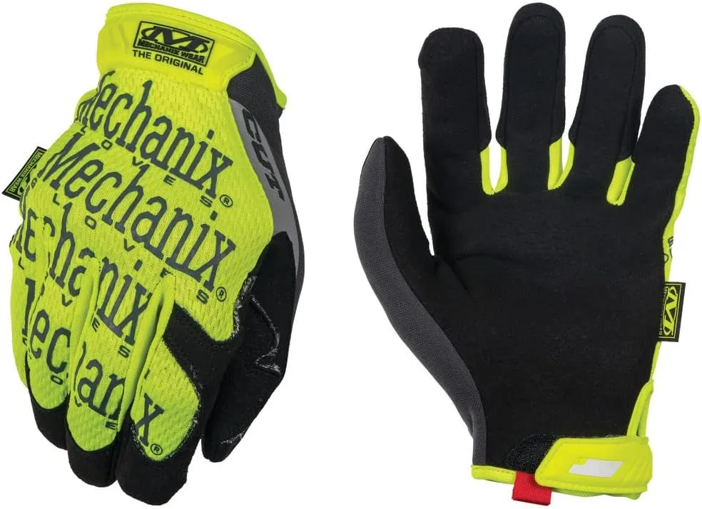 Mechanix Wear Size 10 The Original E5 Armortex And TrekDry Hi-Viz Cut Resistant Gloves, Fluorescent Yellow & Orange (SMG-C91-010), Large