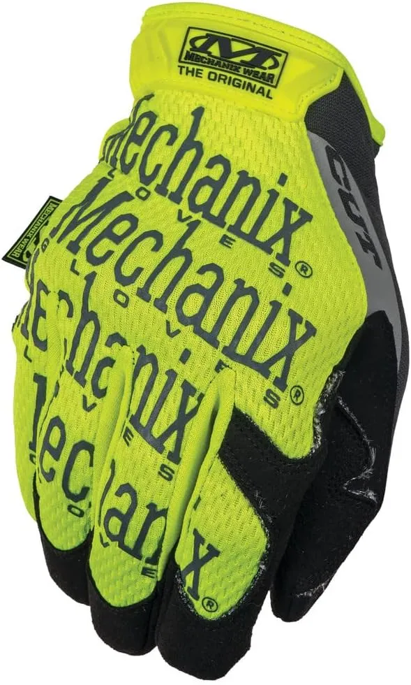 Mechanix Wear Size 10 The Original E5 Armortex And TrekDry Hi-Viz Cut Resistant Gloves, Fluorescent Yellow & Orange (SMG-C91-010), Large