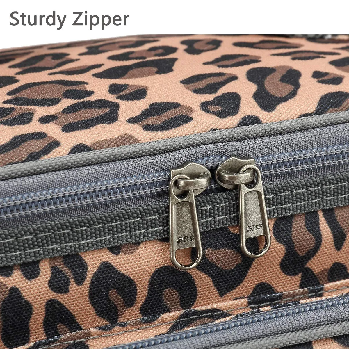 Medium Cooler Bag with Leopard Print