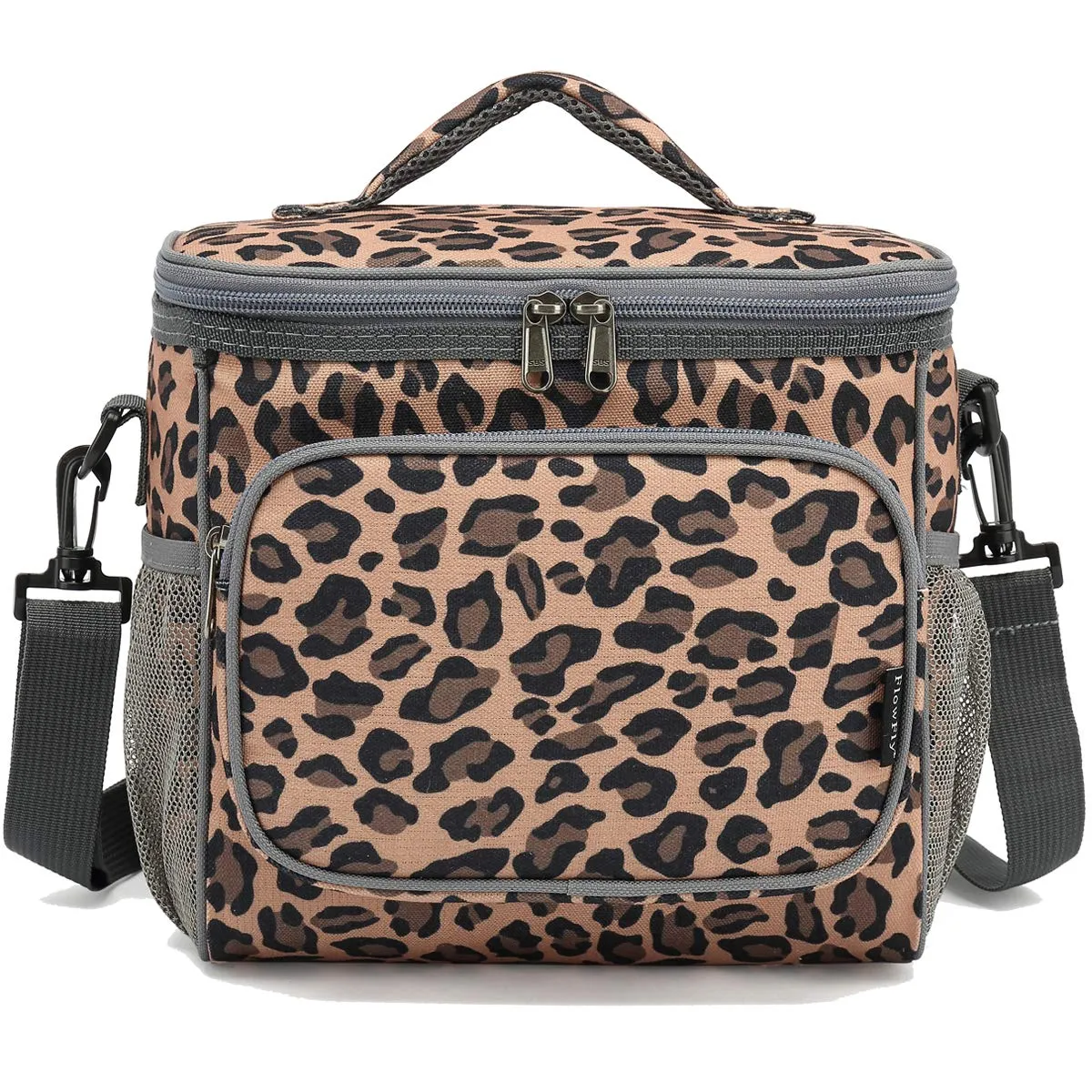 Medium Cooler Bag with Leopard Print