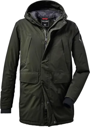 Men Long A-line Coat