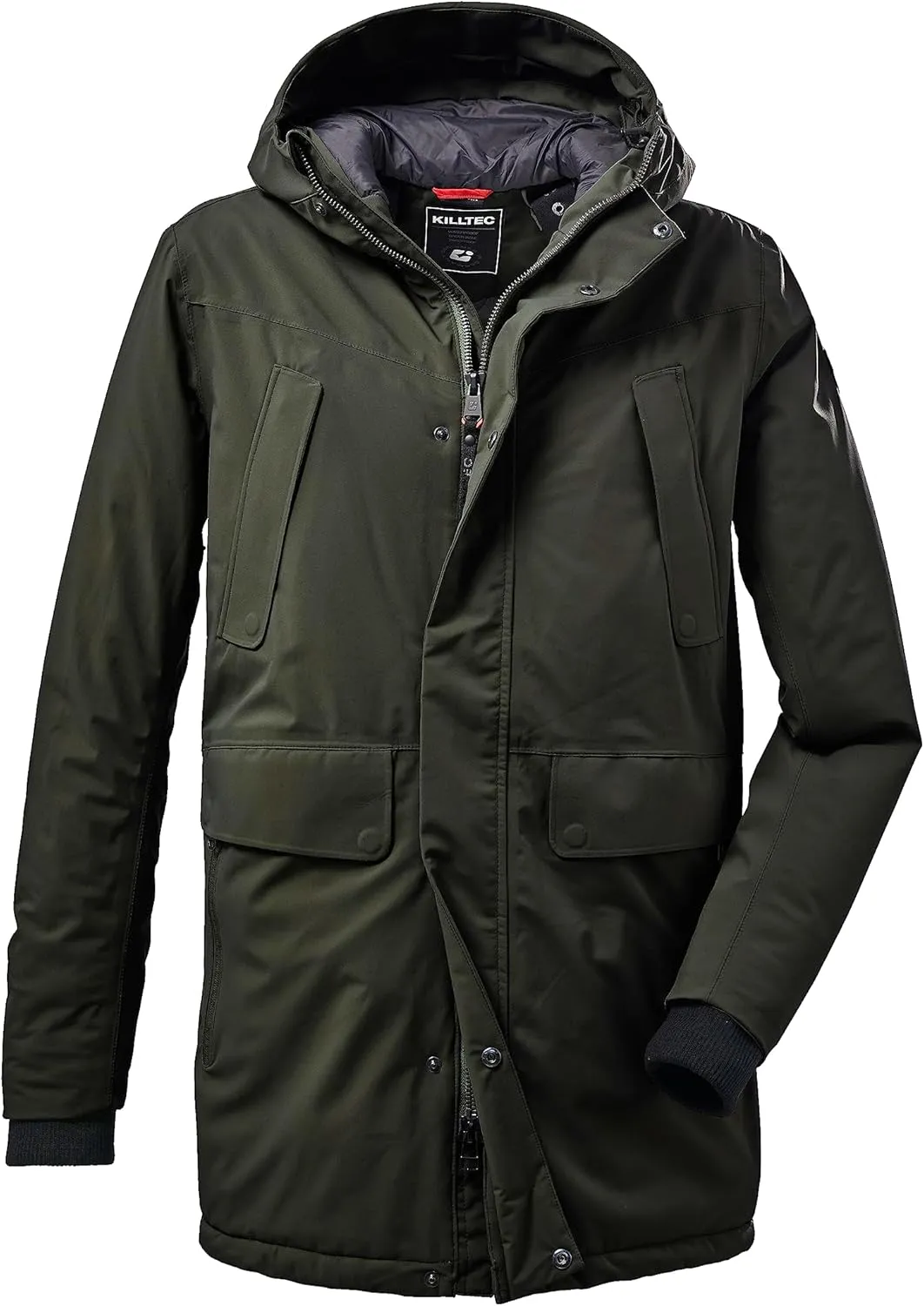 Men Long A-line Coat