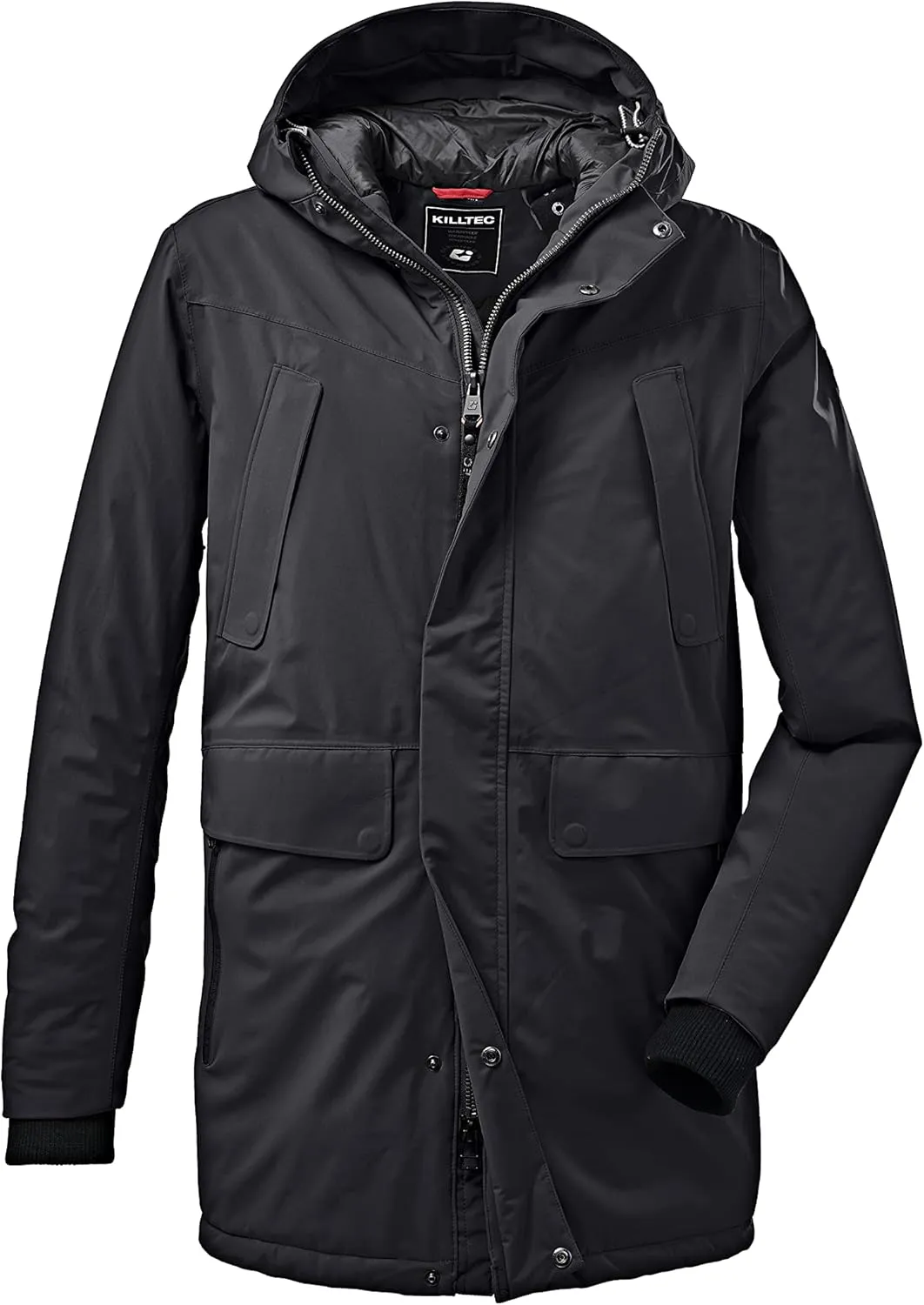 Men Long A-line Coat