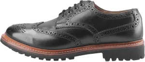 Mens Quenington Commando Goodyear Welt Lace Up Shoe Black Size UK 12 EU 46
