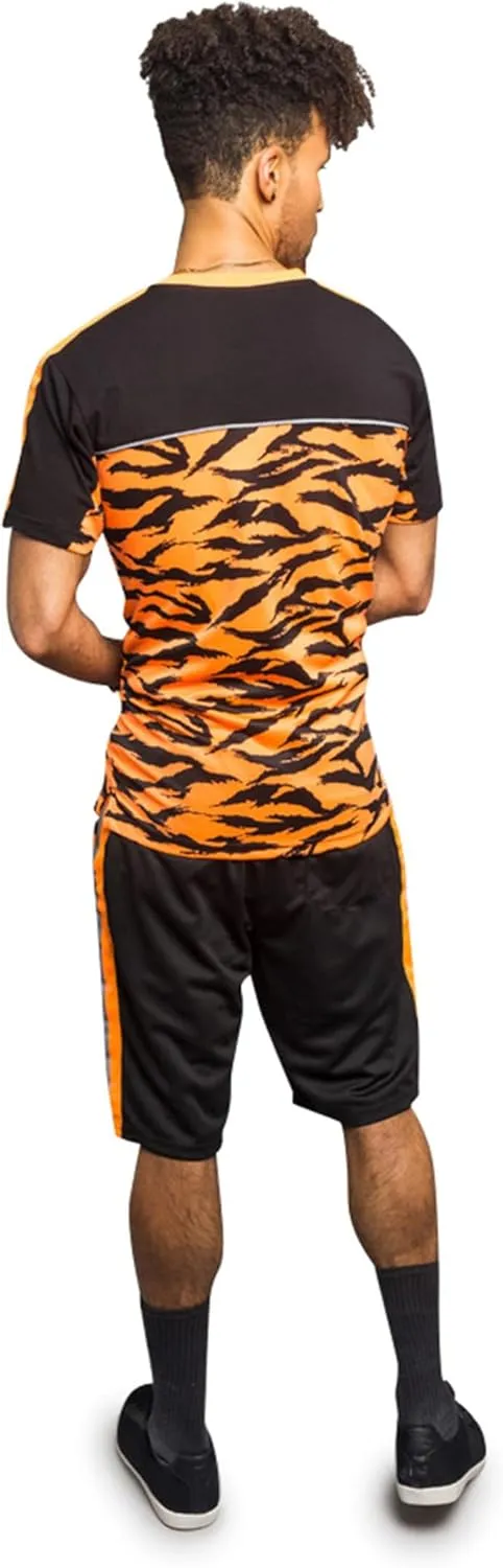Men's Tracksuit Set Short Sleeve Top and Shorts