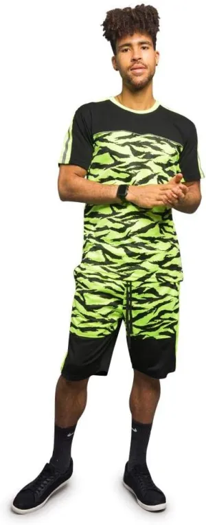 Men's Tracksuit Set Short Sleeve Top and Shorts