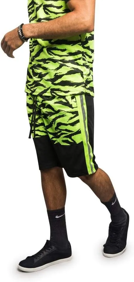 Men's Tracksuit Set Short Sleeve Top and Shorts