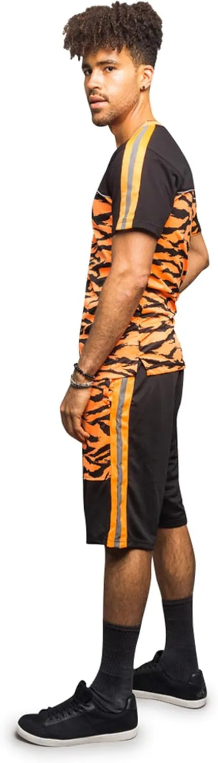 Men's Tracksuit Set Short Sleeve Top and Shorts