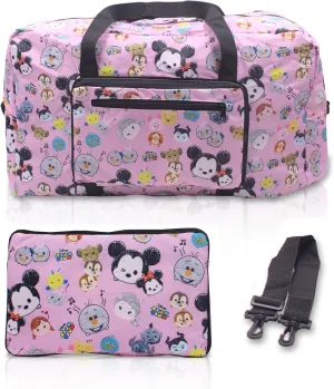 Mickey Minnie Foldable Easy-to-carry Travel Bag for Plane Flight Ride Airplanes with adjustable strap - Random Color