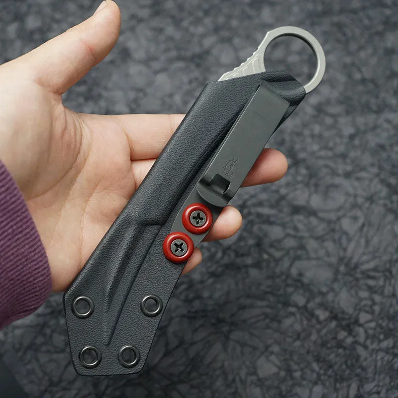 Microtech Bastinelli Feather Karambit S/E Fixed Blade Apocalyptic Standard Signature Series 215-10APS