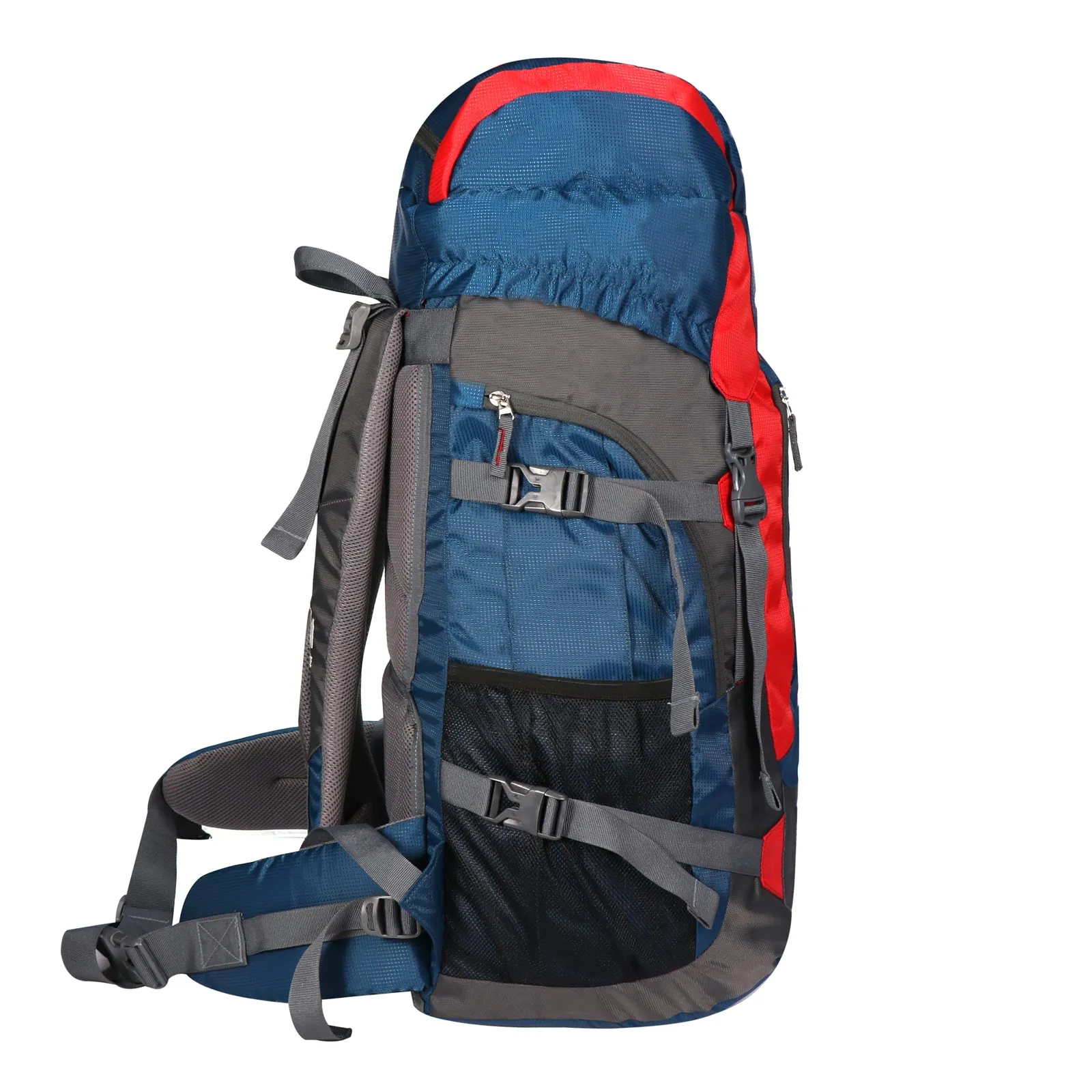 MIKE 43L Hiking Backpack-Red and Blue