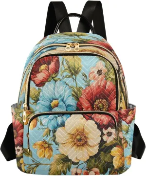 Mini Backpack Purse for Women Lightweight Bag School Teenagers Sports Traveling Medium Festoon