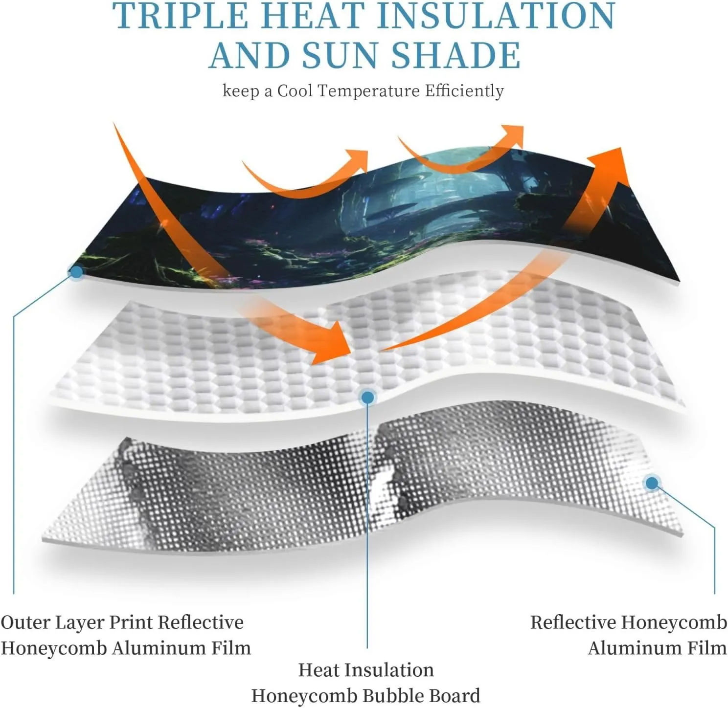 Mirror of Wonder Windshield Sunshade - Car Windshield Sun Shade Sun - Visor with Foldable Design Automotive Exterior Accessories