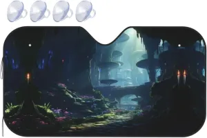 Mirror of Wonder Windshield Sunshade - Car Windshield Sun Shade Sun - Visor with Foldable Design Automotive Exterior Accessories