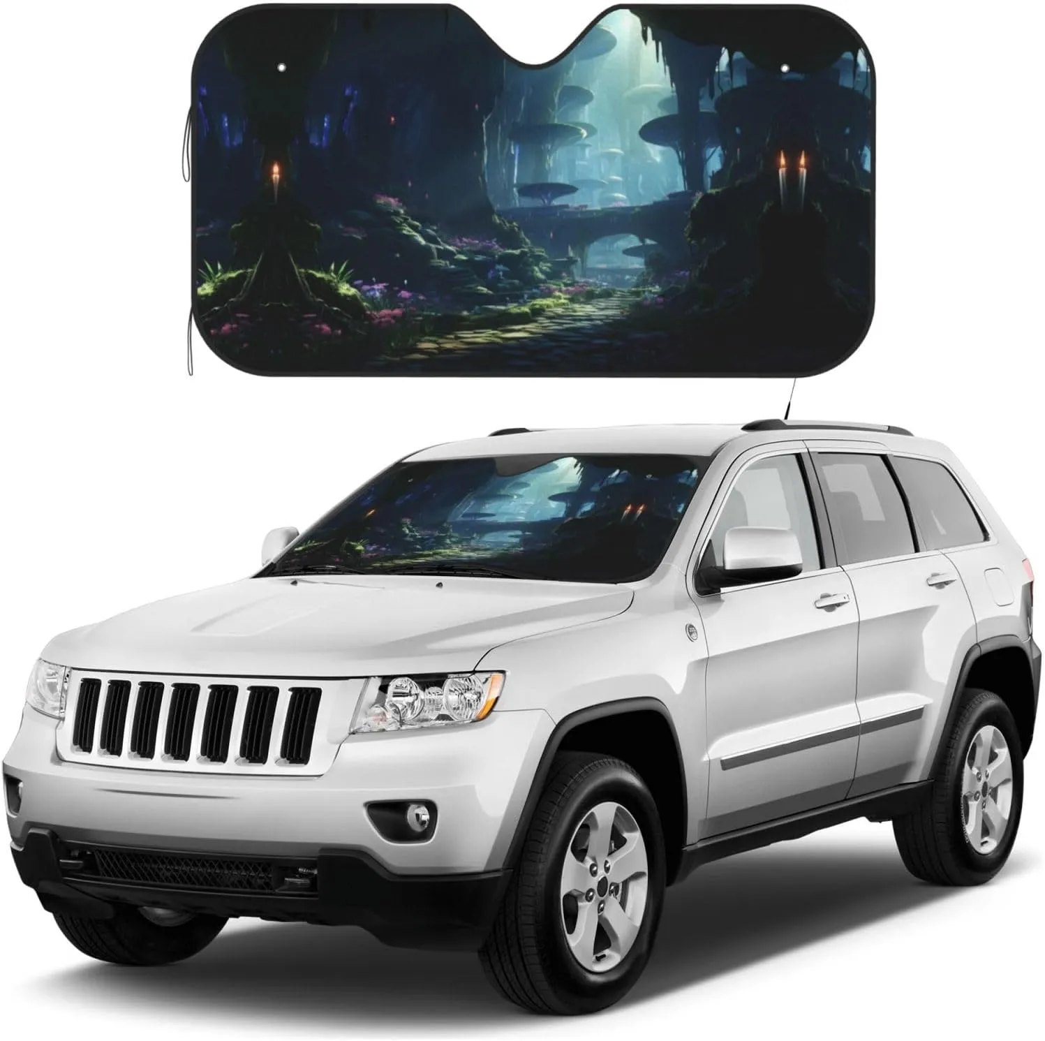 Mirror of Wonder Windshield Sunshade - Car Windshield Sun Shade Sun - Visor with Foldable Design Automotive Exterior Accessories