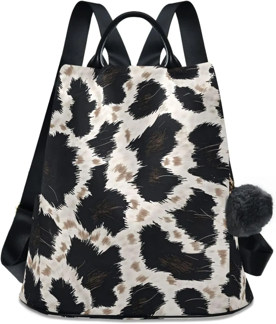 MNSRUU Women Backpack Purse Animal Skin Leopard Backpack for Women Anti-theft Shoulder Bag Carry On Backpack Lightweight Rucksack Fashion Travel Ladies Bags