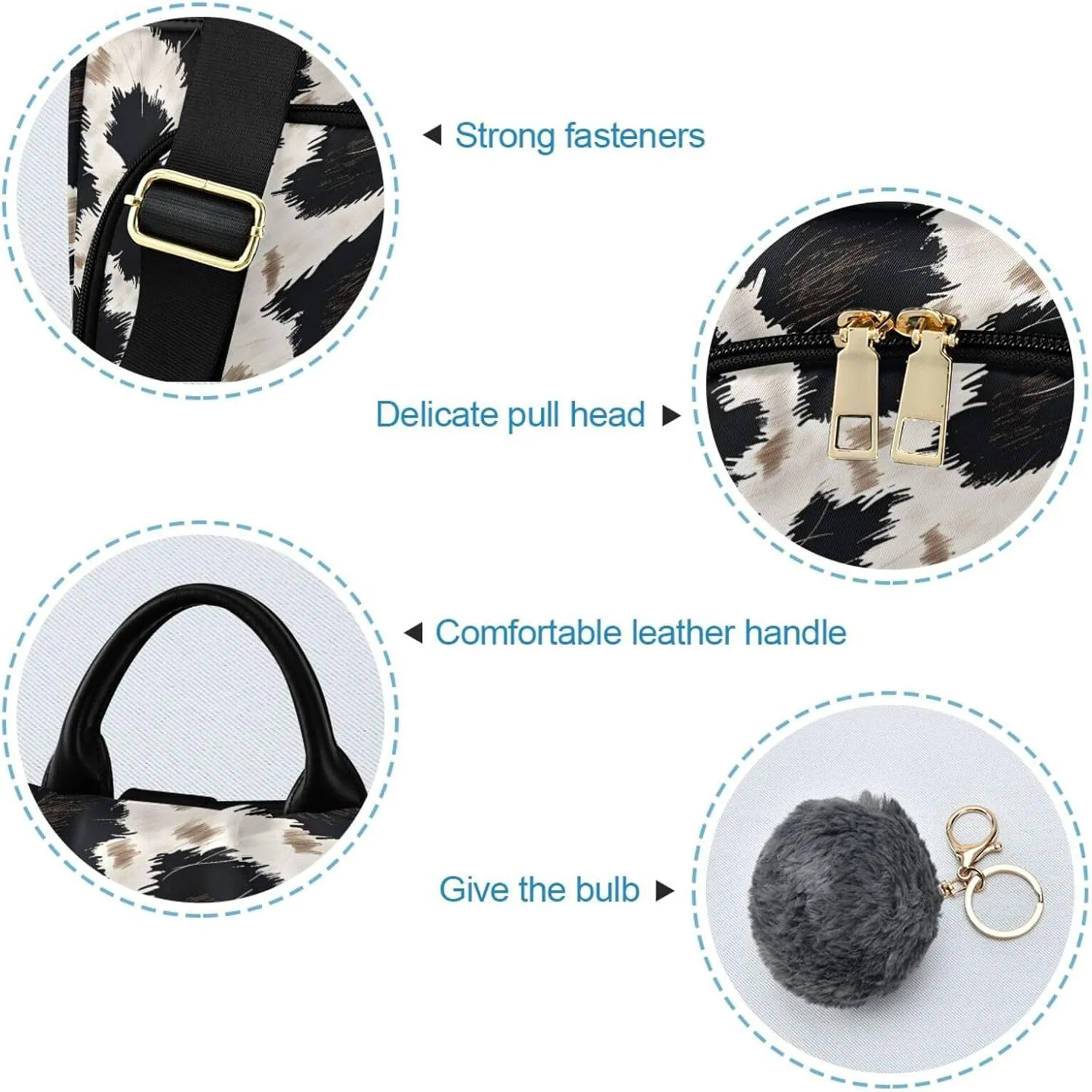 MNSRUU Women Backpack Purse Animal Skin Leopard Backpack for Women Anti-theft Shoulder Bag Carry On Backpack Lightweight Rucksack Fashion Travel Ladies Bags