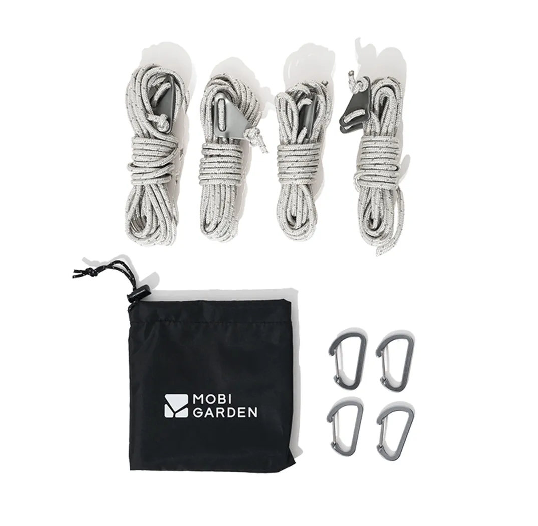 Mobi Garden Guy Rope x4 - Black
