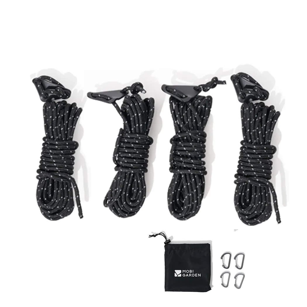 Mobi Garden Guy Rope x4 - Black