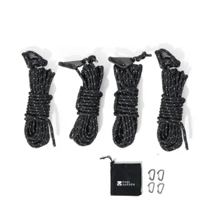 Mobi Garden Guy Rope x4 - Black