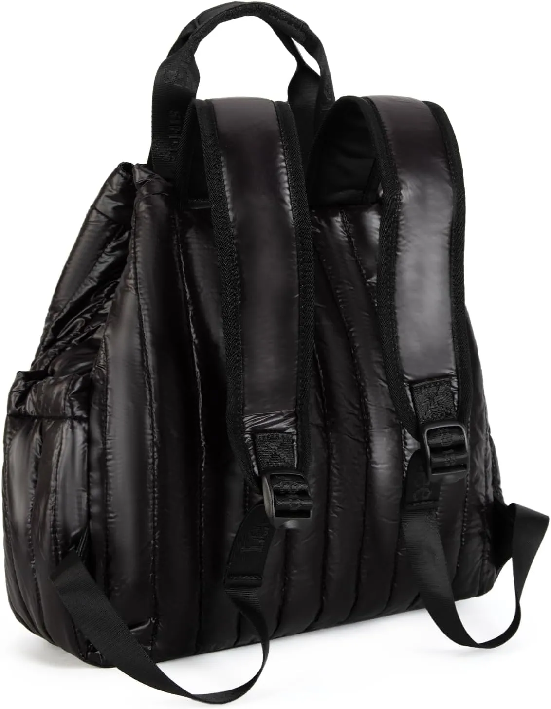 Montana West x Lee Puffer Backpack Purse for Women Quilted Travel Fashion Backpack Daypack Ladies Casual Drawstring Bag Black
