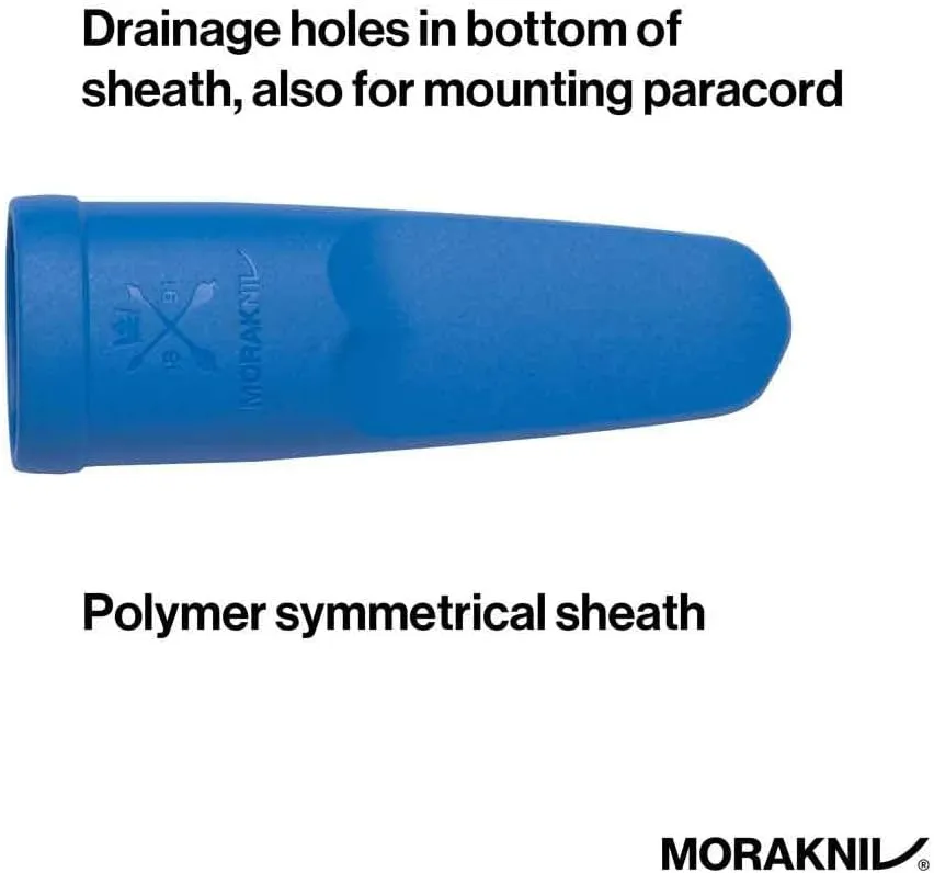 Morakniv Eldris Fixed-Blade Pocket-Sized Knife with Sandvik Stainless Steel Blade and Plastic Sheath 2.2-Inch.