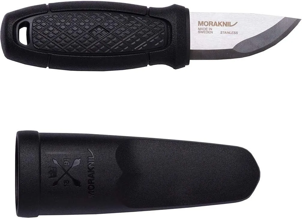 Morakniv Eldris Fixed-Blade Pocket-Sized Knife with Sandvik Stainless Steel Blade and Plastic Sheath 2.2-Inch.