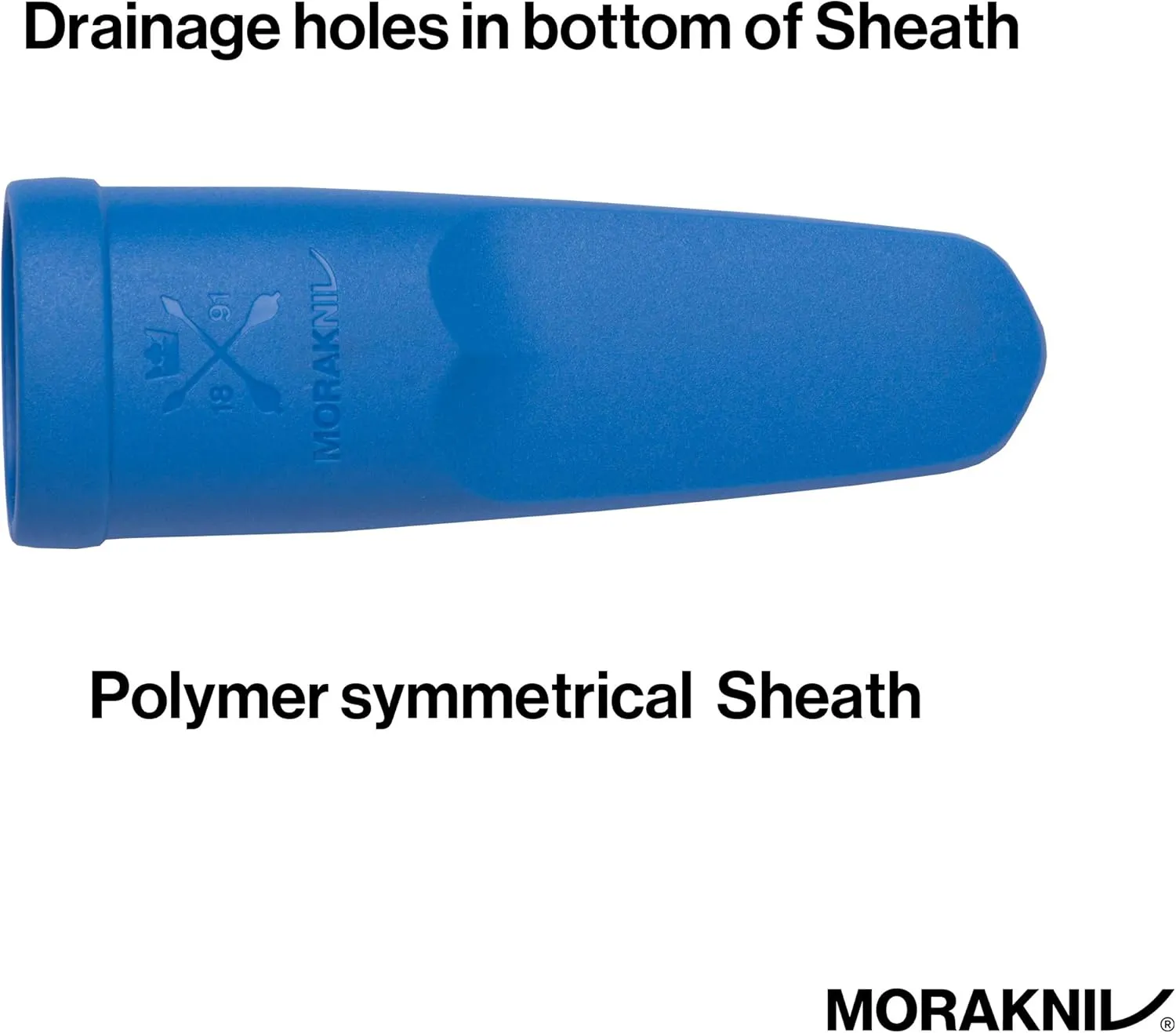Morakniv Eldris Fixed-Blade Pocket-Sized Knife with Sandvik Stainless Steel Blade and Plastic Sheath 2.2-Inch.