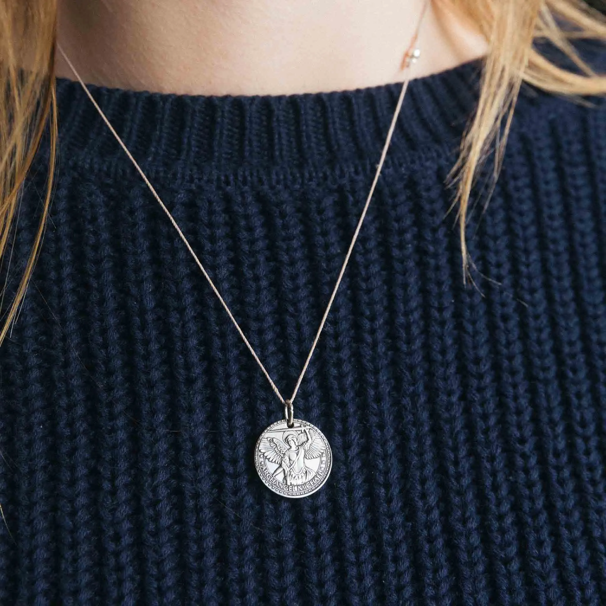 Mother Mary   Archangel Michael Protection Chain Necklace