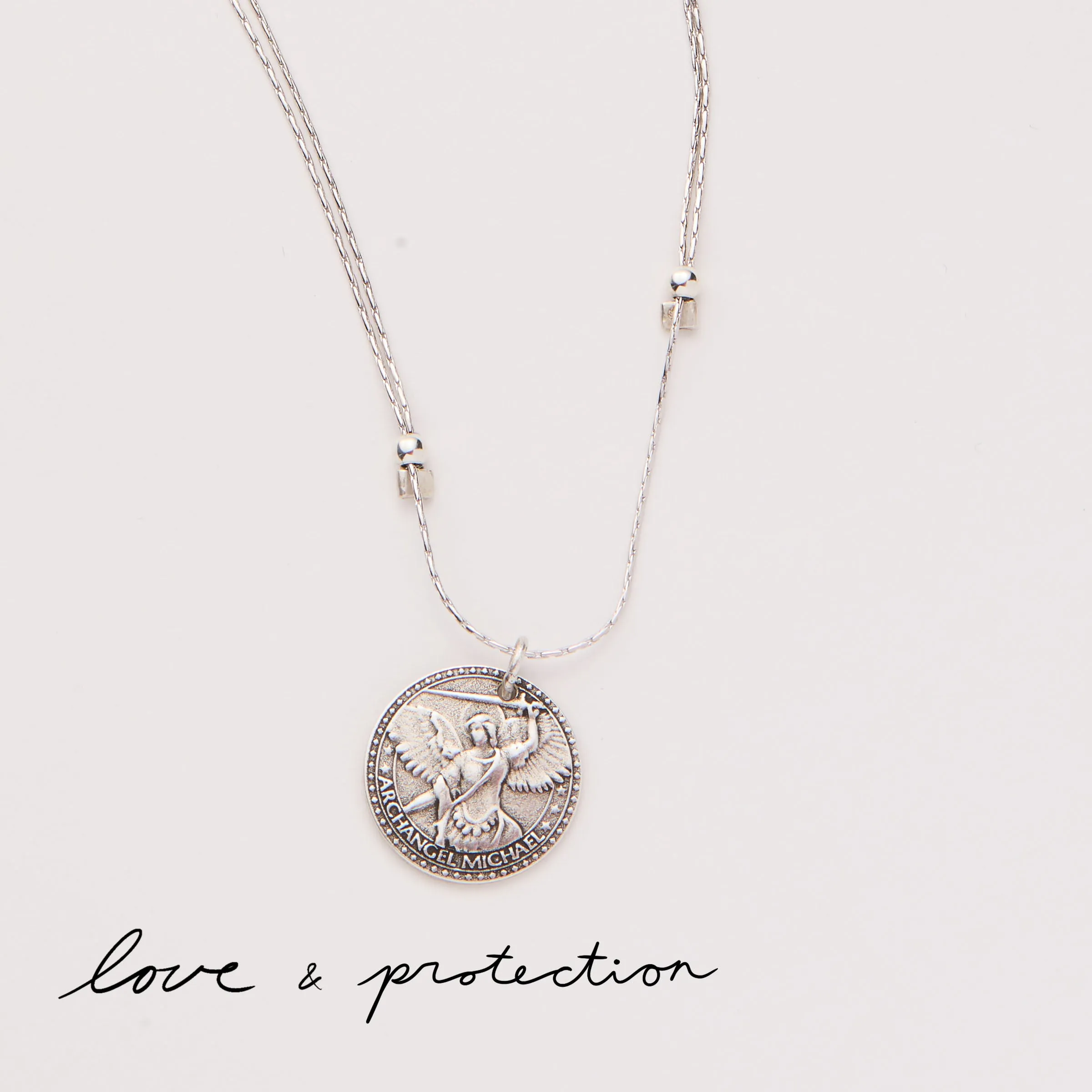 Mother Mary   Archangel Michael Protection Chain Necklace