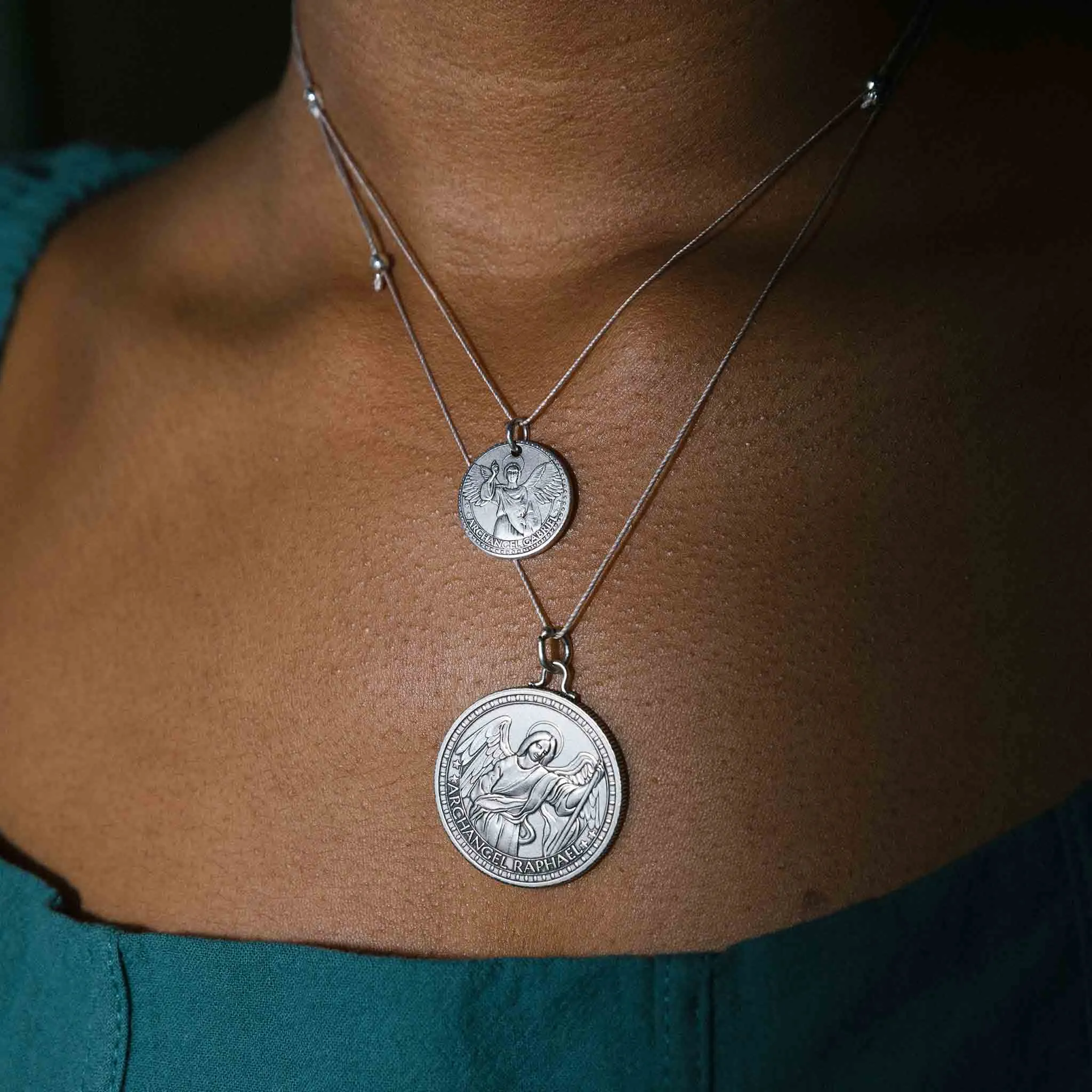 Mother Mary   Archangel Michael Protection Chain Necklace