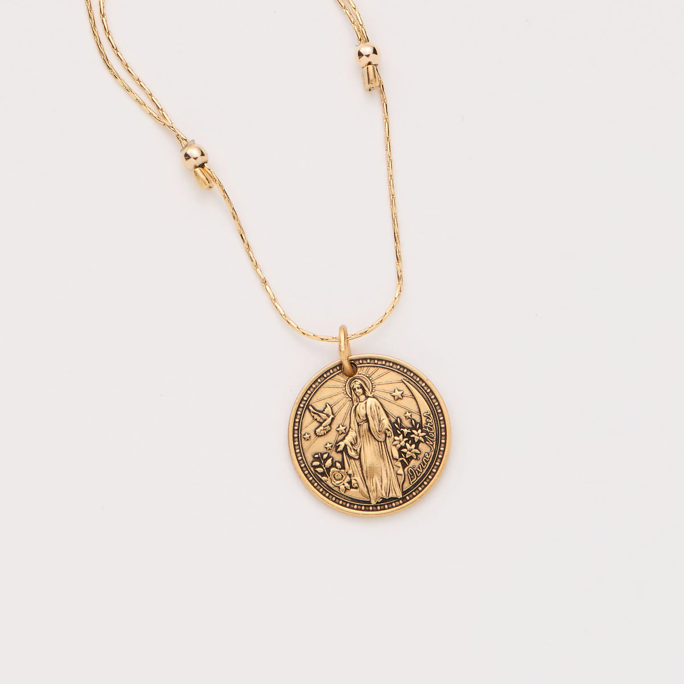 Mother Mary   Archangel Michael Protection Chain Necklace