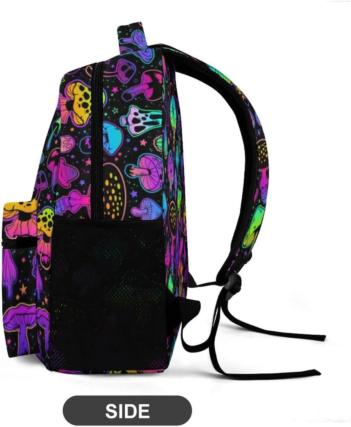 Mushroom School Backpack for Kids Girls Boys, 16 Inch Cute Mushrooms Themed Bookbag, Personality School Backpack for Students Children, Lightweight, Large Capacity