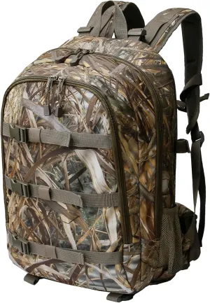 MYDAYS Hunting Backpack,Tactiacl Military Rucksack Rifle Holder Daypack with Rifle Carry System for Outdoor Hunting Camping Hiking (Camo)