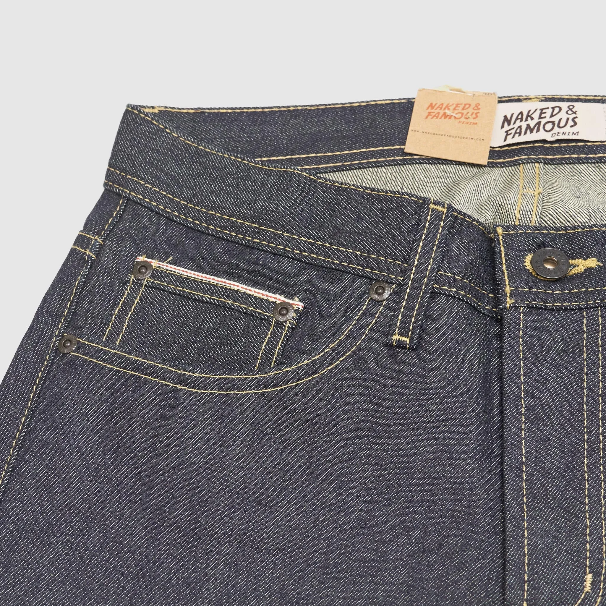 Naked & Famous Guardian Selvage Denim Weird Guy