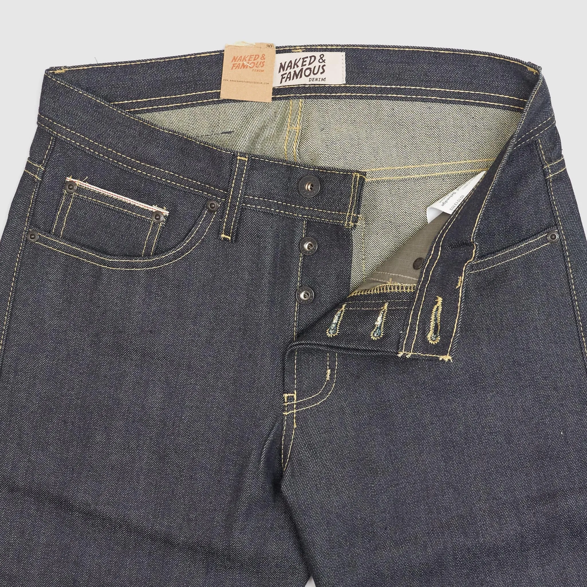 Naked & Famous Guardian Selvage Denim Weird Guy