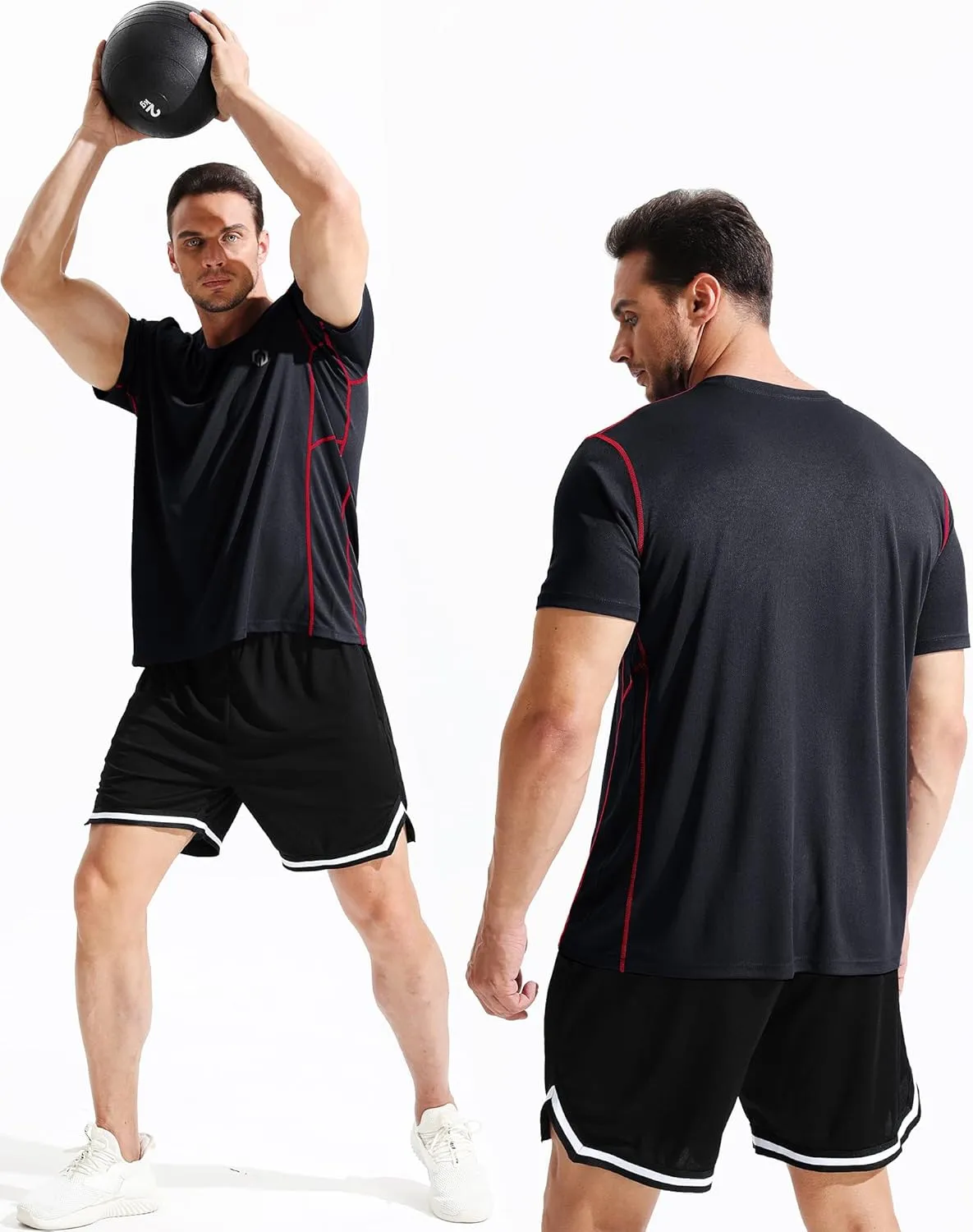 NELEUS Men's Dry Fit Athletic Running Shirt