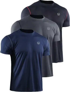 NELEUS Men's Dry Fit Athletic Running Shirt