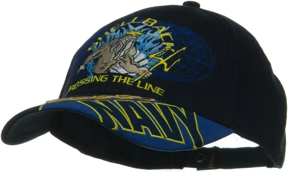 NEW Navy Shellback "Crossing the Line" Blue Low Profile Cap
