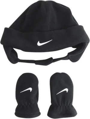 Nike Baby Boy's Swoosh Baby Fleece Cap Gloves Set (Infant/Toddler)